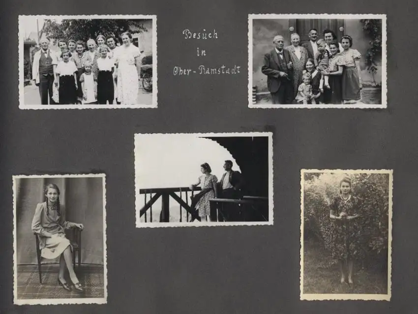 Fotoalbum mit 175 Fotografien, Ansicht Unterwössen, 1939 Mädchen Hildegard im Chiemgau, Landschaften, Mode der zeit 26