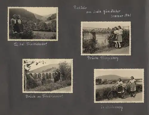 Fotoalbum mit 175 Fotografien, Ansicht Unterwössen, 1939 Mädchen Hildegard im Chiemgau, Landschaften, Mode der zeit