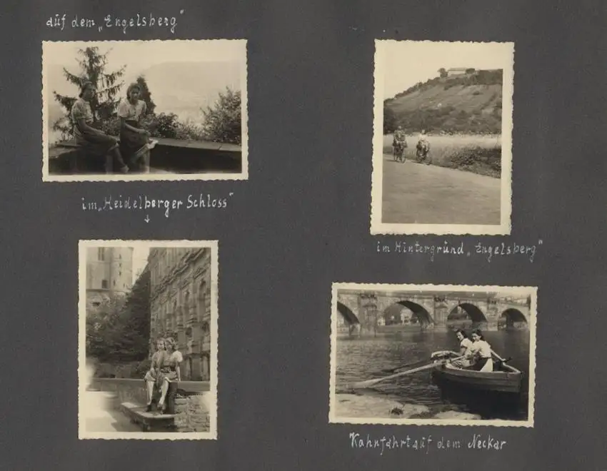 Fotoalbum mit 175 Fotografien, Ansicht Unterwössen, 1939 Mädchen Hildegard im Chiemgau, Landschaften, Mode der zeit 28