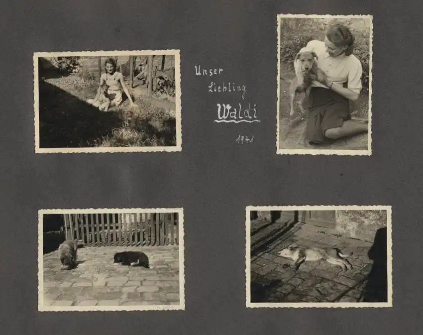Fotoalbum mit 175 Fotografien, Ansicht Unterwössen, 1939 Mädchen Hildegard im Chiemgau, Landschaften, Mode der zeit 29
