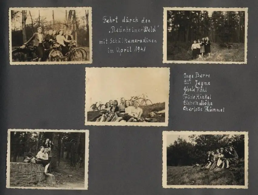 Fotoalbum mit 175 Fotografien, Ansicht Unterwössen, 1939 Mädchen Hildegard im Chiemgau, Landschaften, Mode der zeit 30