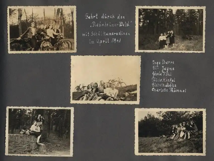 Fotoalbum mit 175 Fotografien, Ansicht Unterwössen, 1939 Mädchen Hildegard im Chiemgau, Landschaften, Mode der zeit 30