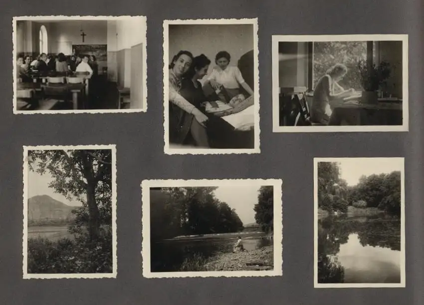 Fotoalbum mit 175 Fotografien, Ansicht Unterwössen, 1939 Mädchen Hildegard im Chiemgau, Landschaften, Mode der zeit 33