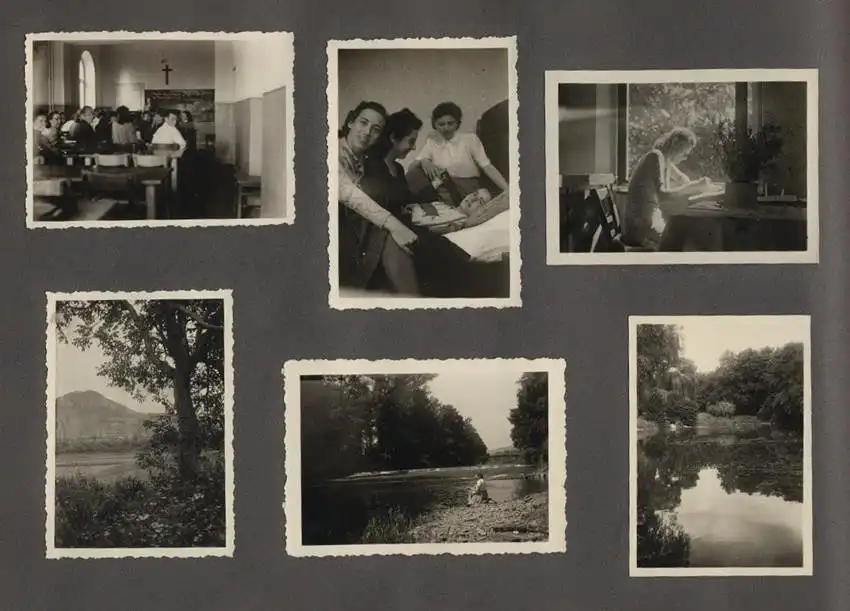 Fotoalbum mit 175 Fotografien, Ansicht Unterwössen, 1939 Mädchen Hildegard im Chiemgau, Landschaften, Mode der zeit 33