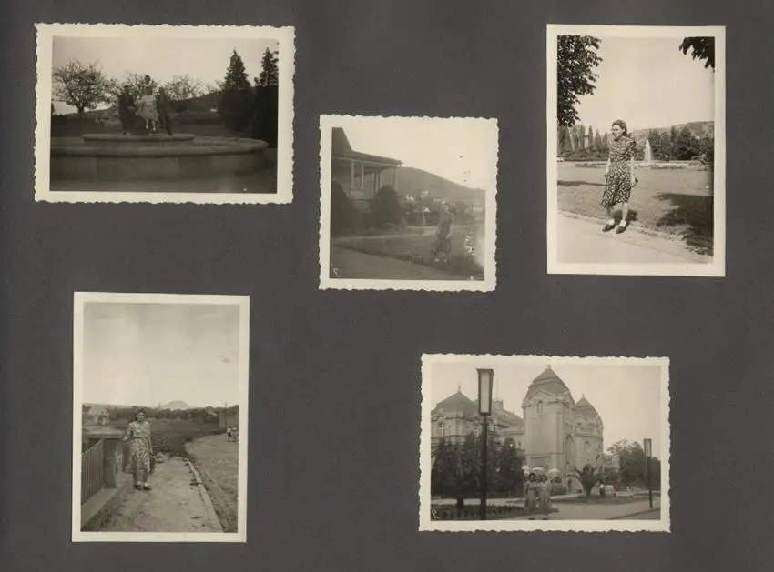 Fotoalbum mit 175 Fotografien, Ansicht Unterwössen, 1939 Mädchen Hildegard im Chiemgau, Landschaften, Mode der zeit 34