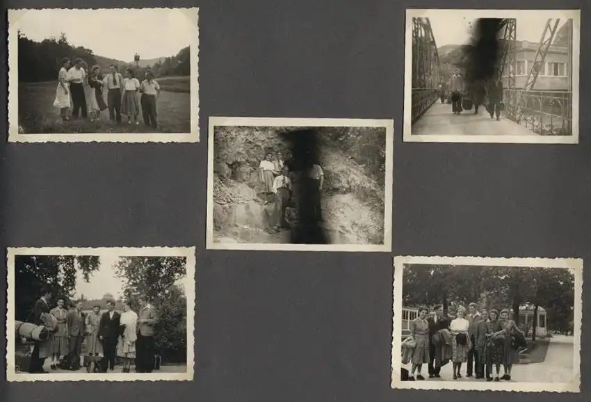 Fotoalbum mit 175 Fotografien, Ansicht Unterwössen, 1939 Mädchen Hildegard im Chiemgau, Landschaften, Mode der zeit 40