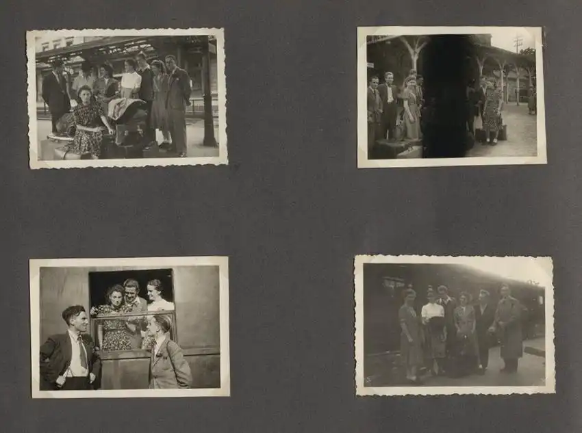 Fotoalbum mit 175 Fotografien, Ansicht Unterwössen, 1939 Mädchen Hildegard im Chiemgau, Landschaften, Mode der zeit 41