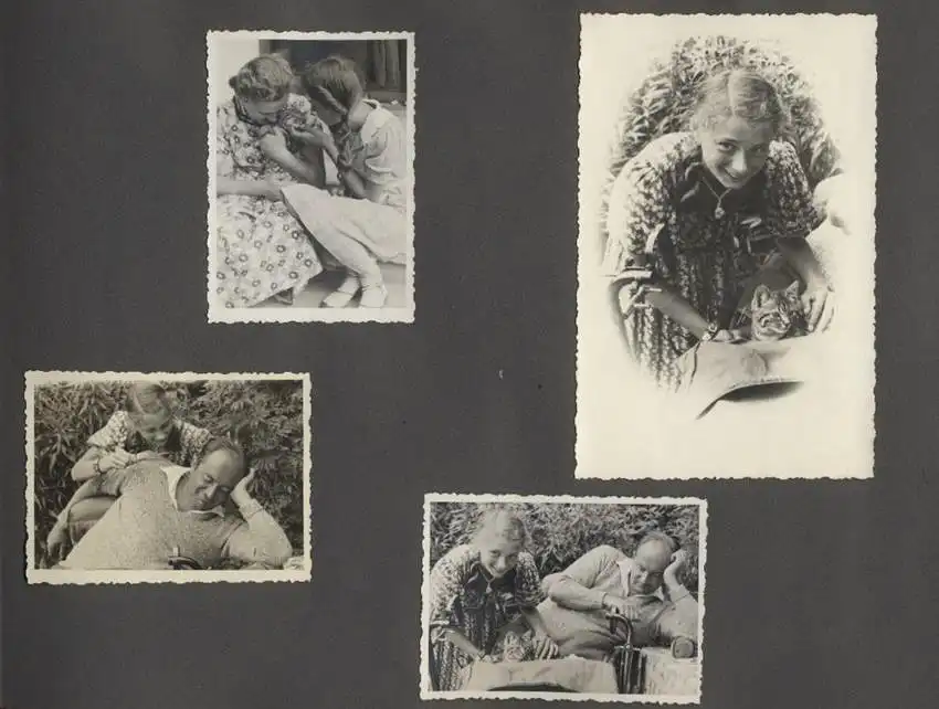 Fotoalbum mit 175 Fotografien, Ansicht Unterwössen, 1939 Mädchen Hildegard im Chiemgau, Landschaften, Mode der zeit 5