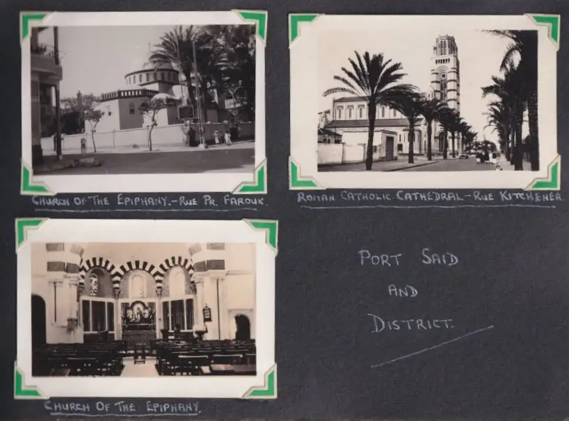 Fotoalbum mit 111 Fotografien ca. 1930, Ansicht Kairo, Handwerk, Markthändler, Sphinx, Metro Cinema, Tracht, Strassenbahn 21