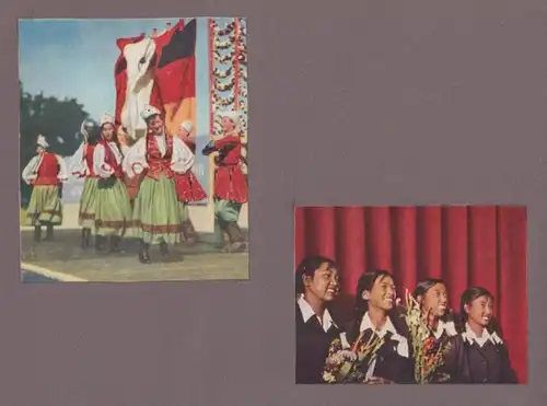 Fotoalbum mit 26 Fotografien, Berlin 1951 III. Weltfestspiele der Jugend und Studenten für den Frieden (FDJ), DDR
