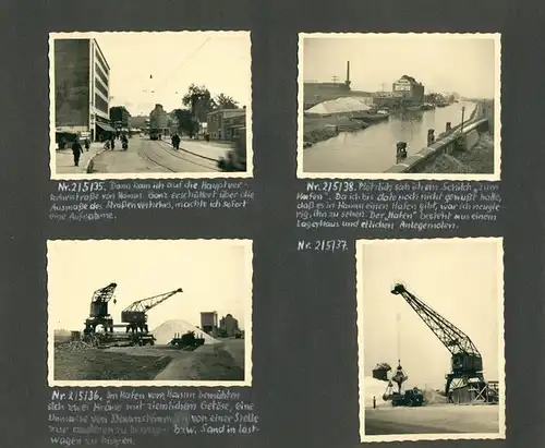 Fotoalbum mit 175 Fotografien, Ausstellung Gruga Essen 1952, Bahnpostwagen Post b15, Photokina Köln, Fussball