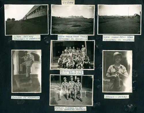 Fotoalbum mit 228 Fotografien, 8 Bat. Royal Warwickshire Rgt. in Ost-Afrika, Palestina, Ägypten, Jerusalem, Soldaten