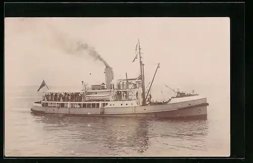 AK Passagierschiff Attendand auf See