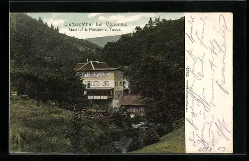 AK Lierbachtal bei Oppenau, Gasthof & Pension zur Taube