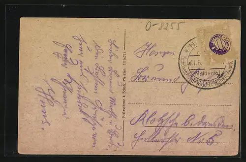 AK Nossen, Markt mit Rathaus