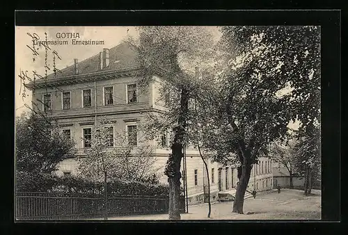 AK Gotha, Ansicht vom Gymnasium Ernestinum