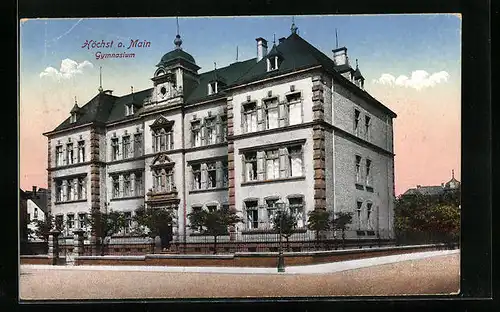 AK Höchst am Main, Strasse am Gymnasium