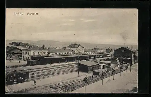 AK Bebra, Ansicht von Bahnhof