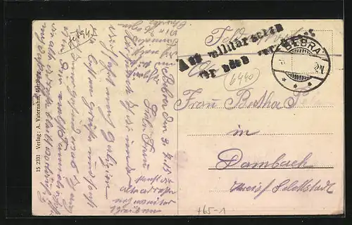 AK Bebra, Ansicht von Bahnhof