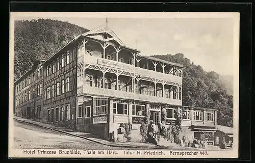 AK Thale am Harz, Hotel Prinzess Brunhilde