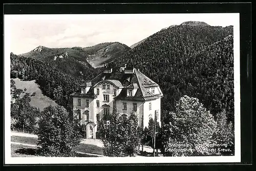 AK Breitenstein a. Semmering, Erholungsheim Weisses Kreuz