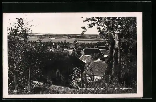 AK Pfaffstetten, Teilansicht aus der Vogelschau