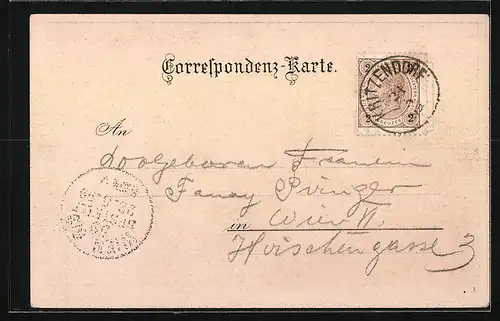 Künstler-AK Klosterneuburg, Teilansicht, Unvollendete Kirche