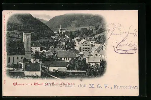 AK Gaming, Teilansicht mit Kirche