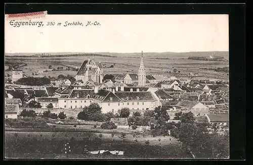 AK Eggenburg, Ortsansicht mit Fernblick