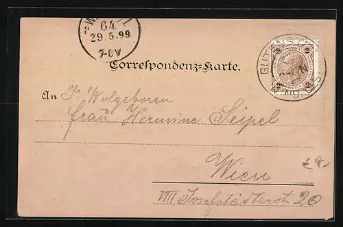 AK Gutenstein, Ortsansicht aus der Vogelschau