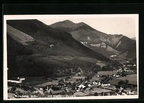 AK Kienberg, Ortsansicht mit Elektrizitätswerk