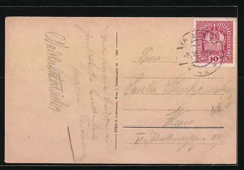 AK Hinterbrühl bei Mödling, Ortsansicht aus der Vogelschau