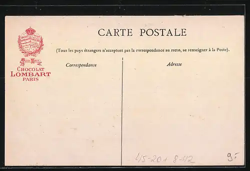 AK Les Sports, Assaut au sabre, Fechten, Chocolat Lombart
