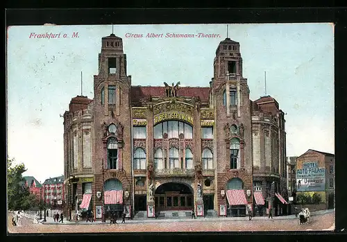 AK Frankfurt a. Main, Circus Albert Schumann-Theater, Zirkus