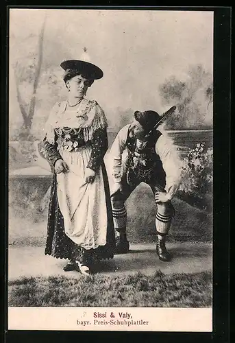 AK Sissy & Valy, bayr. Preis-Schuhplattler