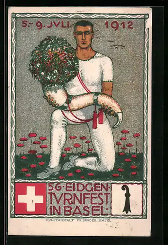 AK Basel, 56. Eidgenössisches Turnfest 1912