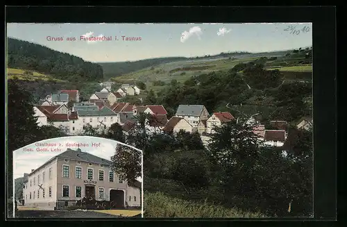 AK Finsternthal i. Taunus, Gasthaus zum deutschen Hof, Teilansicht