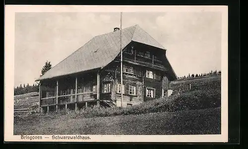 AK Schluchsee-Hinterhäuser, Schwarzwaldhaus, Haus der Freiburger Brisgovia