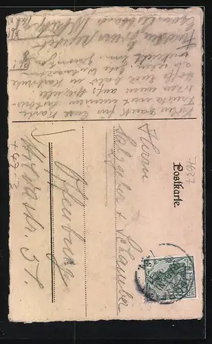 Künstler-AK Ettenheim, Absolvia, Studentenwappen, Siegel