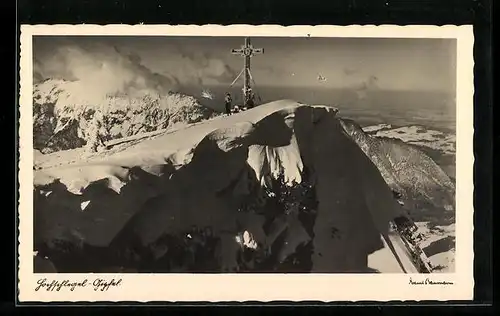 AK Hochschlegel-Gipfel mit Gipfelkreuz
