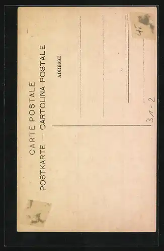 AK Alphornbläser vor Bergpanorama