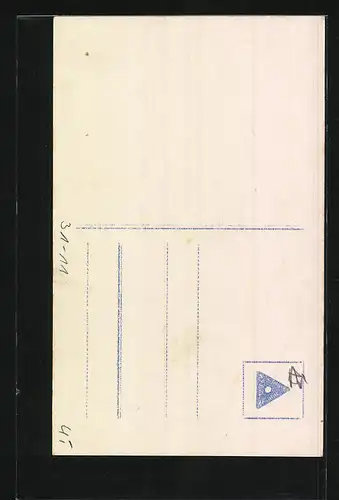 AK Mann in Tracht mit Zither