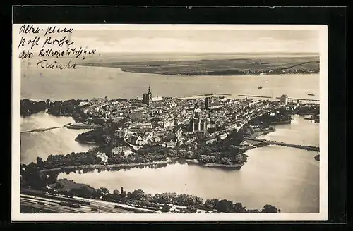 AK Stralsund, Altstadt-Ansicht