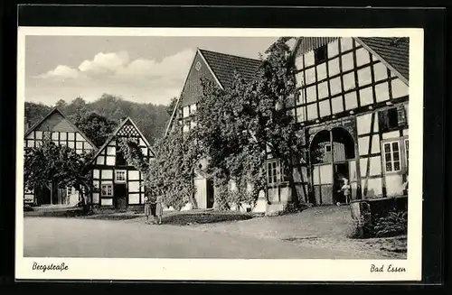 AK Bad Essen, Bergstrasse mit Fachwerkhäusern