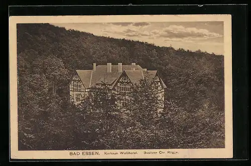 AK Bad Essen, Kurhaus Waldhotel von Chr. Rögge