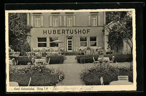 AK Iburg /T.-W., Hotel Hubertushof von Karl Schäfer