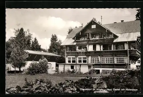 AK Oberstdorf im Allgäu, Haus Castell mit Nebenhaus