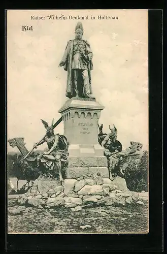 AK Kiel-Holtenau, Kaiser Wilhelm-Denkmal
