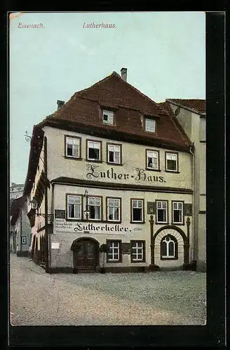 AK Eisenach, Sonniger Blick auf das Luther-Haus