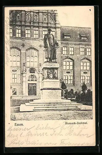 AK Essen, Bismarck-Denkmal